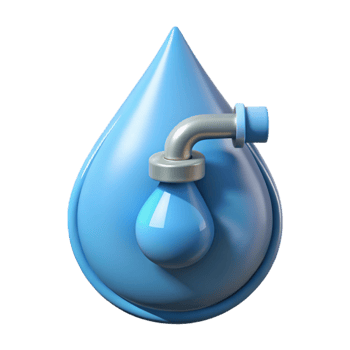 extraordinary rustic Water Conservation Drop with Faucet Icon Cutout detailed png