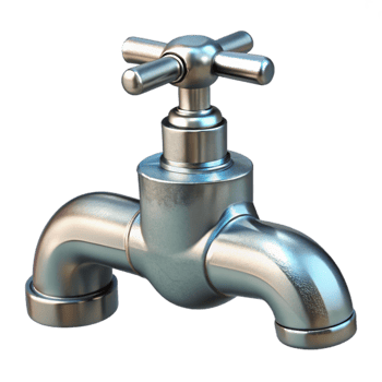 magnificent modern Water Faucet Chrome Finish Isolated Element png