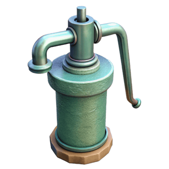 vibrant minimalist Water Filter Pump Isolated png