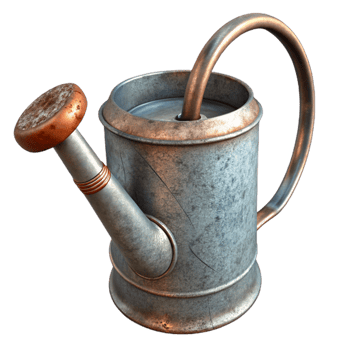 extraordinary traditional Watering Can Metal Galvanized Cutout high resolution png