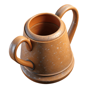 beautiful artistic Watering Can Top View Cutout detailed png