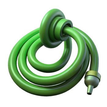 magnificent vintage Watering Hose Cutout Green exclusive png