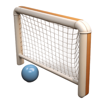 elegant traditional Water Polo Goal Net White Mesh Isolated Cutout exclusive png