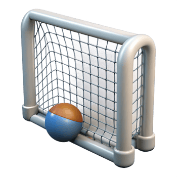 impressive modern Water Polo Goal Net White Mesh Isolated Cutout exclusive png