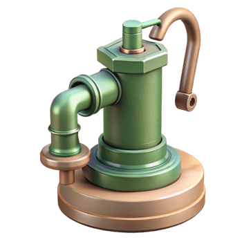 impressive traditional Water Pump for Hydroponics Side View Isolated png