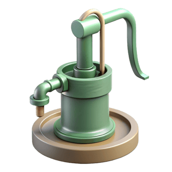 vibrant contemporary Water Pump for Hydroponics Side View Isolated high resolution png