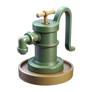 wonderful classic Water Pump for Hydroponics Side View Isolated authentic png