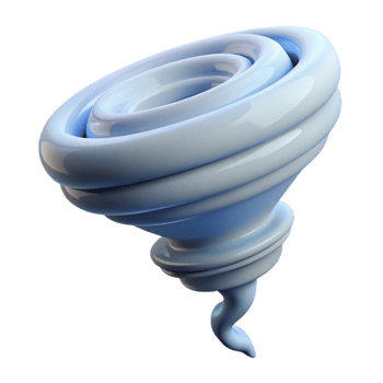 extraordinary rustic Waterspout Rotating Rapidly White Transparent Background professional png