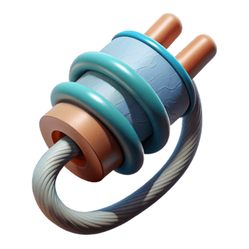 elegant artistic Wave Energy Converter Power Cable Connection Point Cutout detailed png