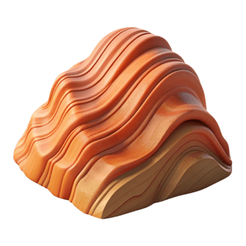 vibrant vintage Wave Rock Western Australia Texture Cutout professional png