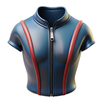 beautiful artistic Wetsuit Zipper Front Closure Detail Transparent Background detailed png
