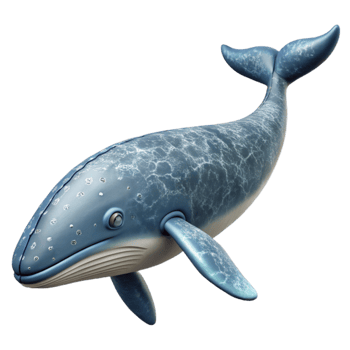 dramatic abstract Whale Breaching the Surface Isolated authentic png