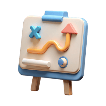 extraordinary creative Whiteboard with Business Strategy Transparent Background exclusive png