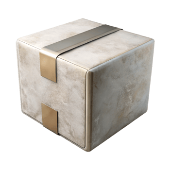 wonderful traditional White Cardboard Box Front View Isolated png