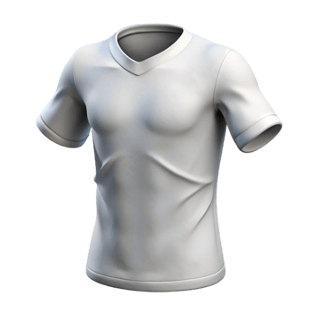 elegant minimalist White Cotton T Shirt Front View Cutout Transparent Background exclusive png