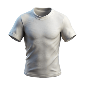beautiful contemporary White Cotton T Shirt Front View Cutout Transparent Background high quality png