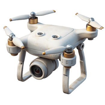 impressive contemporary White Drone with Camera Cutout high resolution png