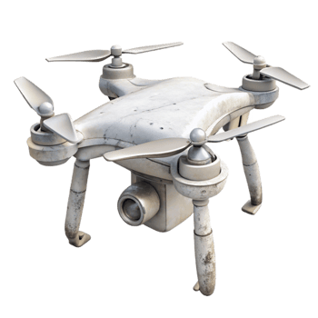 wonderful contemporary White Drone with Rotating Blades Cutout high resolution png