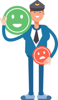 Postman Character and Emoticon Sign png