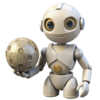 beautiful creative White Industrial Robot Holding Cylinder Isolated original png
