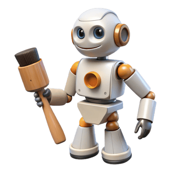 vibrant classic White Industrial Robot with Touchscreen Cutout professional png