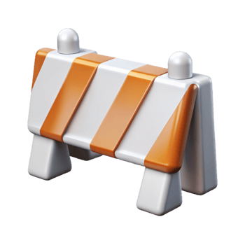 extraordinary artistic White Road Barrier Side View Transparent Cutout authentic png