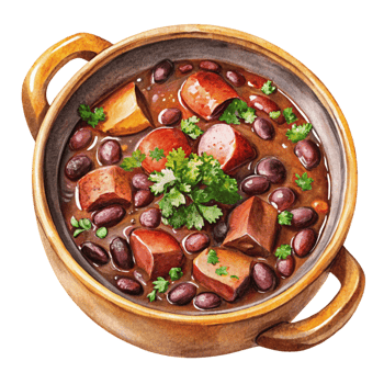 A bowl of chili with beans and meat png