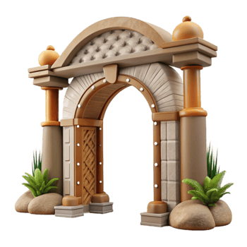 beautiful vintage Wildlife Rehabilitation Center Entrance Cutout exclusive png