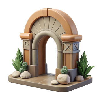 magnificent rustic Wildlife Rehabilitation Center Entrance Cutout authentic png