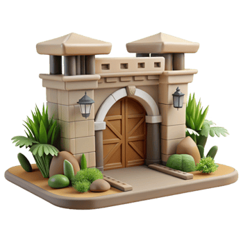 wonderful vintage Wildlife Rehabilitation Center Entrance Cutout exclusive png