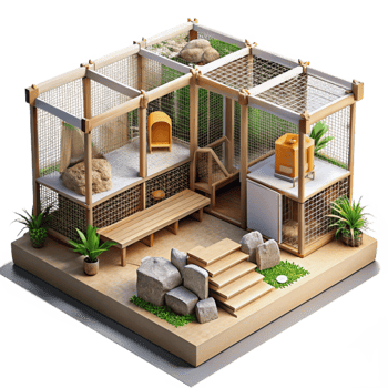 dramatic minimalist Wildlife Rehabilitation Center Interior Sunlight Background high quality png