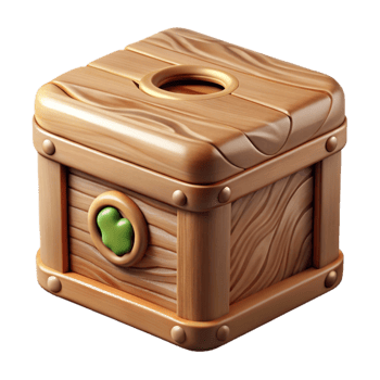 serene contemporary Wildlife Rescue Donation Box Wooden Texture Cutout detailed png