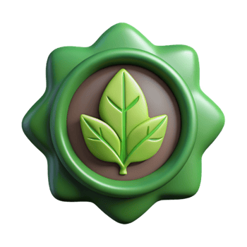 vibrant rustic Wildlife Rescue Emblem Green Leaf Cutout original png