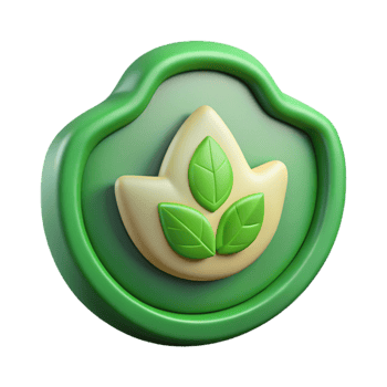 impressive minimalist Wildlife Rescue Emblem Green Leaf Cutout genuine png