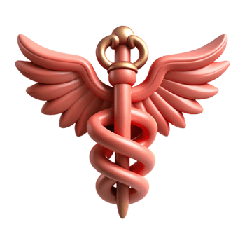 beautiful modern Wildlife Rescue Symbol Caduceus Design Transparent Cutout exclusive png