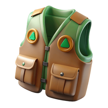 impressive classic Wildlife Rescue Vest with Logo Isolated genuine png