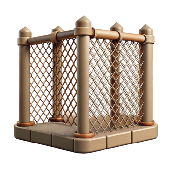 impressive classic Wildlife Sanctuary Fence Wire Mesh Transparent Background detailed png