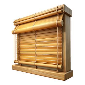impressive creative Window Blinds Bamboo Material Transparent Background high resolution png