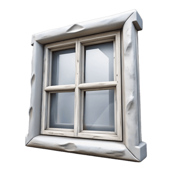 impressive classic Window Frame White Paint Transparent Background original png