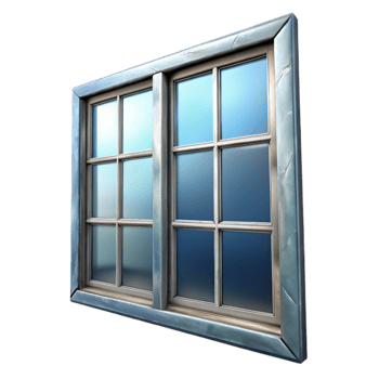wonderful rustic Window Pane Clear Glass Isolated on Transparent Background professional png