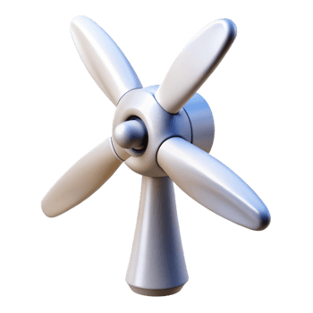 wonderful rustic Wind Turbine Blades Rotating Isolated Element detailed png