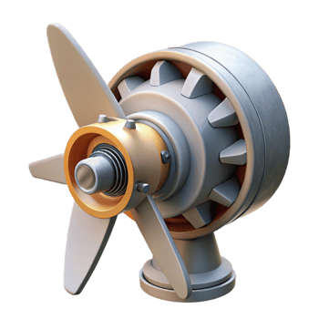 extraordinary modern Wind Turbine Gearbox Closeup Cutout Transparent Background original png