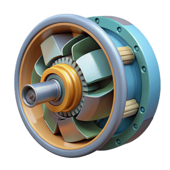 impressive traditional Wind Turbine Gearbox Internal View Cutout high resolution png