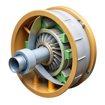 magnificent contemporary Wind Turbine Gearbox Internal View Cutout png