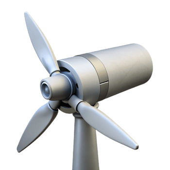 stunning abstract Wind Turbine Nacelle Detail Close Up Isolated exclusive png