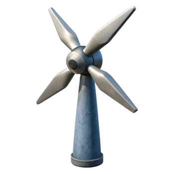 stunning creative Wind Turbine Silhouette Isolated with Gradient Sky exclusive png