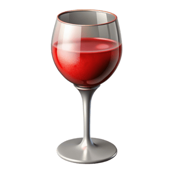beautiful modern Wine Glass Red Wine Isolated on Transparent Background exclusive png