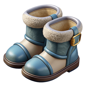 vibrant traditional Winter Boots with Fur Lining Transparent Element genuine png