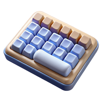 stunning abstract Wireless Keyboard Mini Size Cutout premium png