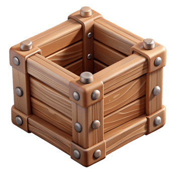 impressive creative Wooden Crate Cutout original png